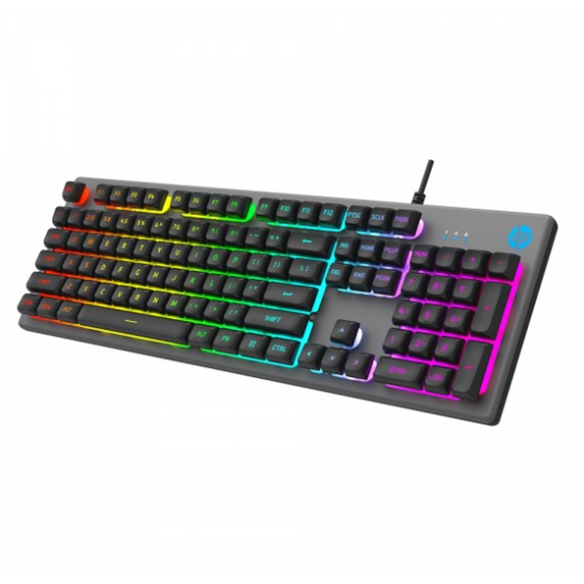 HP - TECLADO HP K500F CON RETROILUMINACION RGB PARA GAMERS