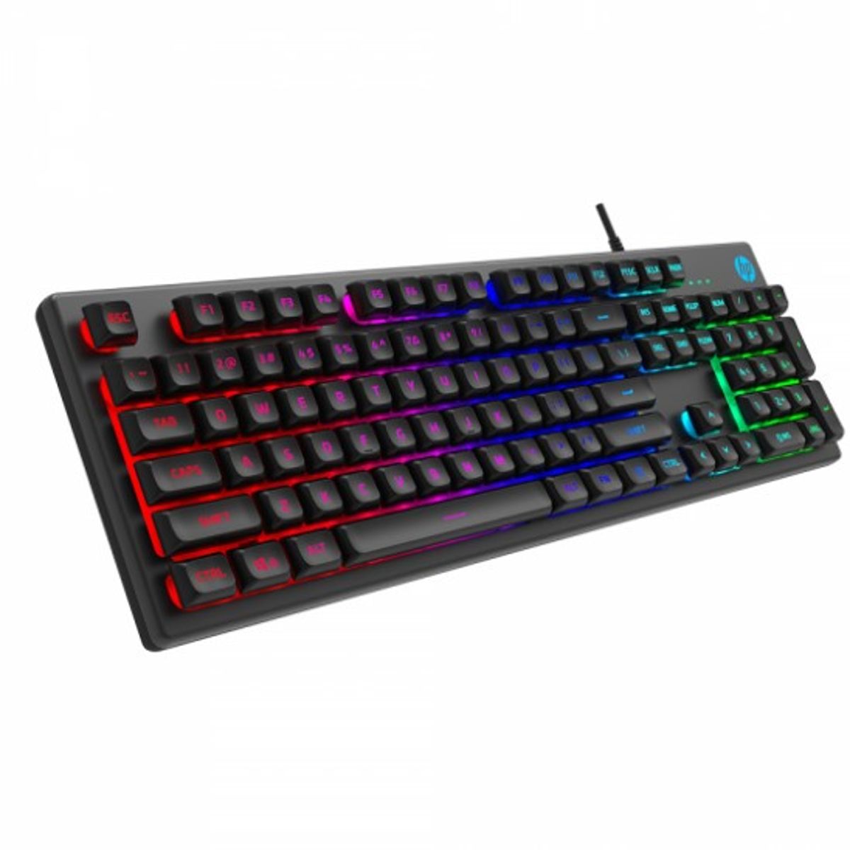 HP - TECLADO HP K500F CON RETROILUMINACION RGB PARA GAMERS