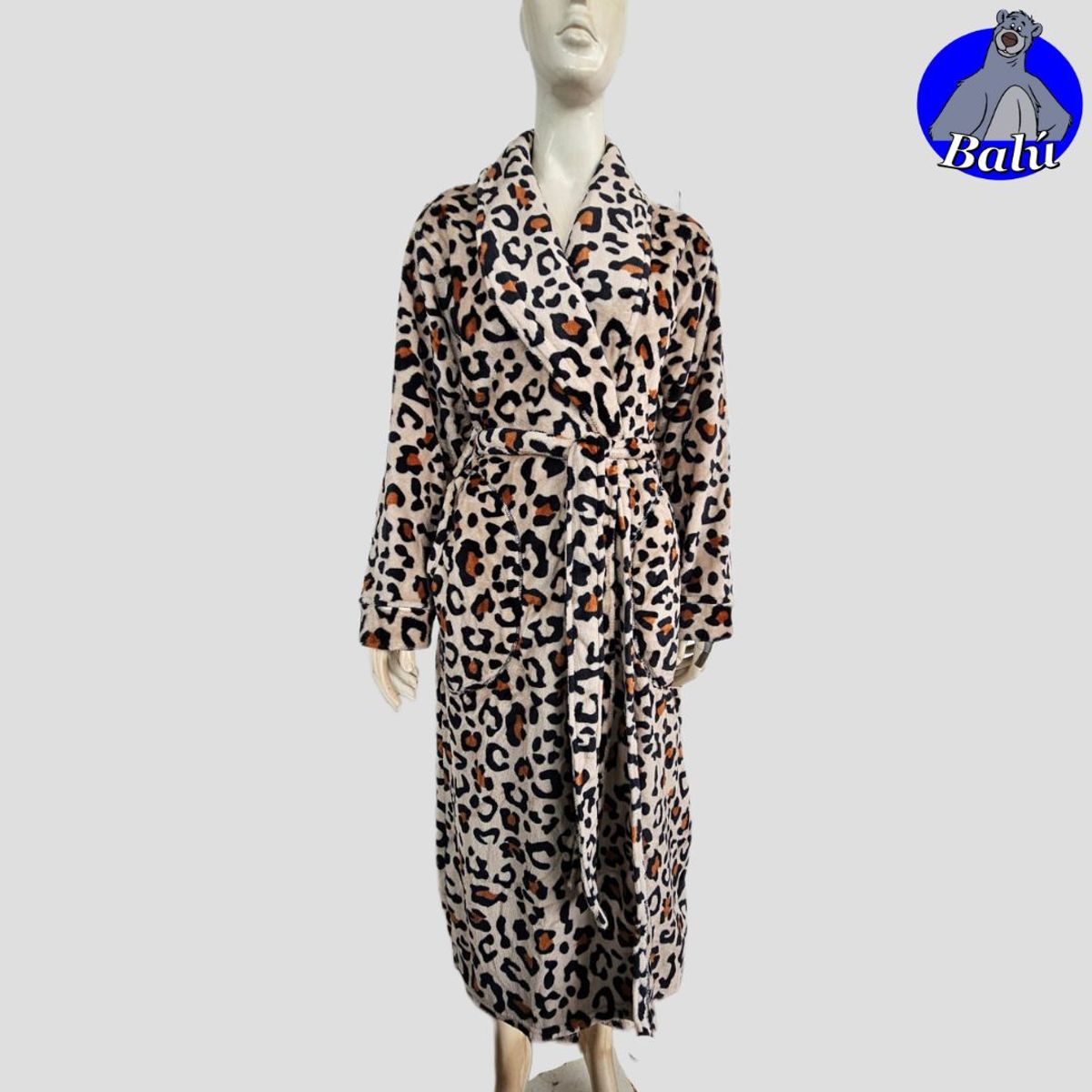 GENERICO - Salida de cama larga en felpa