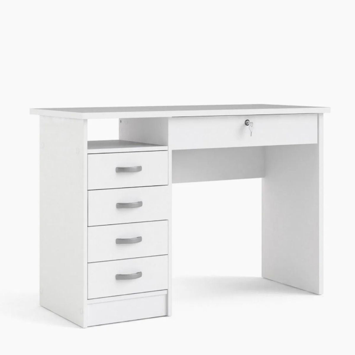 NACION MUEBLES - ESCRITORIO LUCAS COLOR BLANCO CON CAJONERA NM