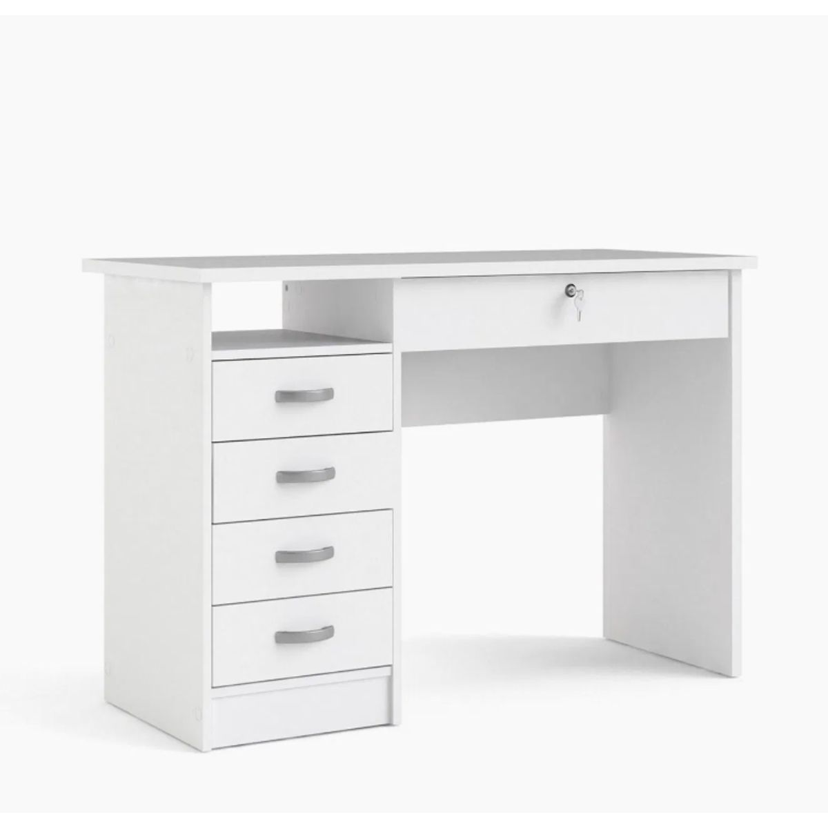 NACION MUEBLES - ESCRITORIO LUCAS COLOR BLANCO CON CAJONERA NM