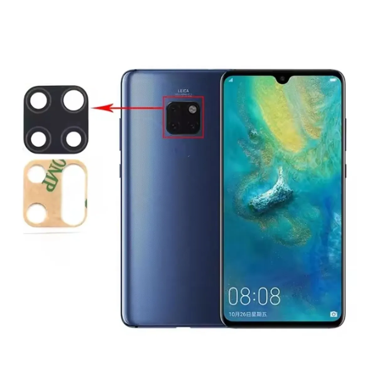 GENERICO - Repuesto lente Vidrio de cámara Huawei Mate 20