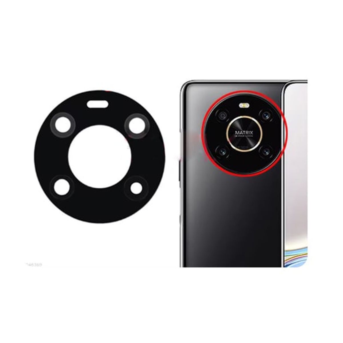 GENERICO - Repuesto lente Vidrio de cámara Honor Magic 4 Lite 4G