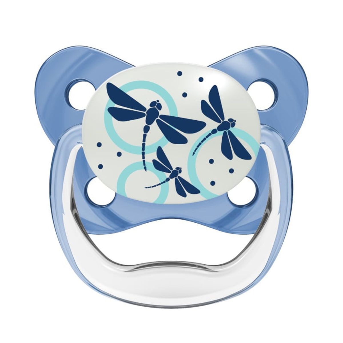 DR BROWNS - Chupón Prevent Brilla en la Oscuridad con tapa - Libelulas