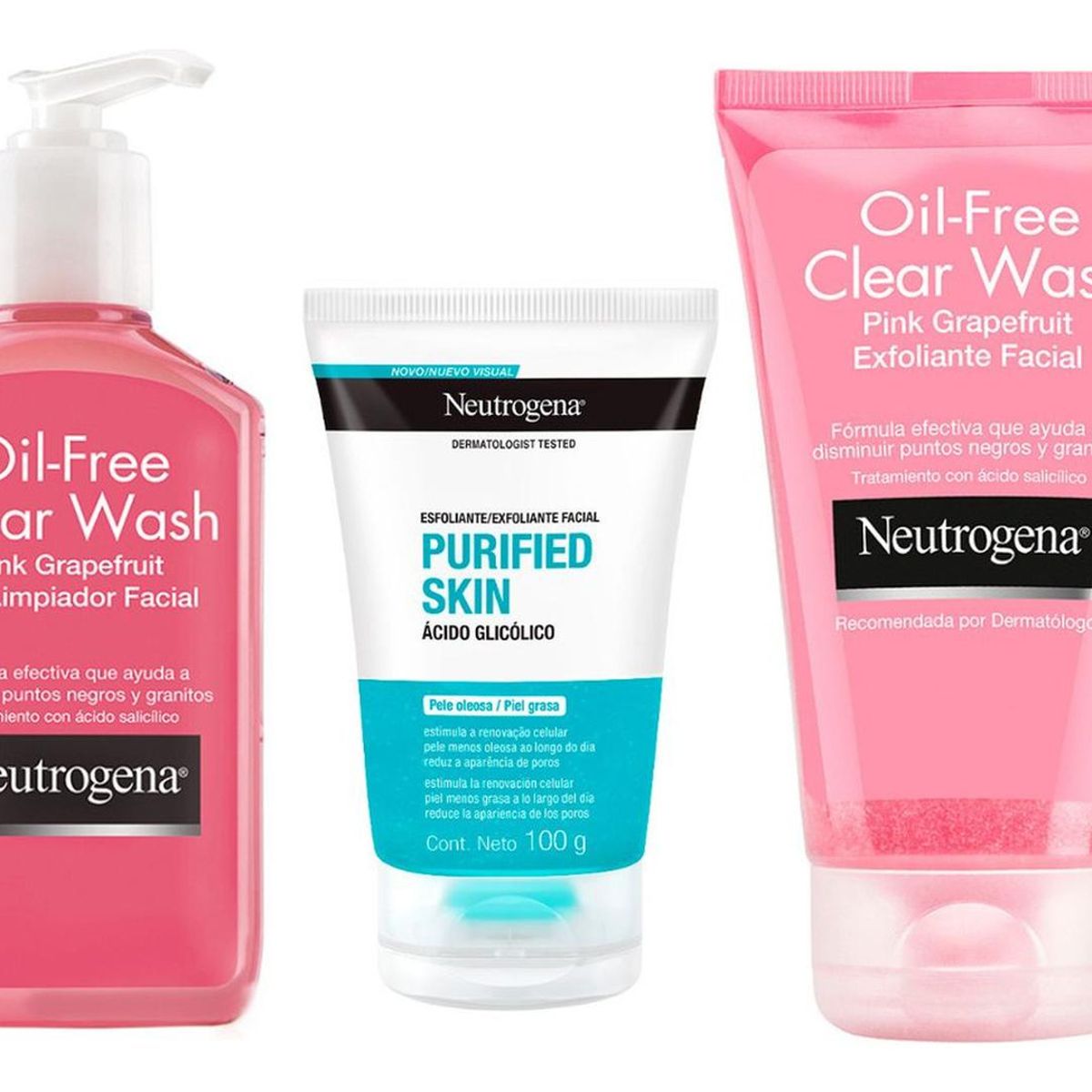 NEUTROGENA - Neutrogena Pink Grapefruit Gel Limpiador + Exfoliante