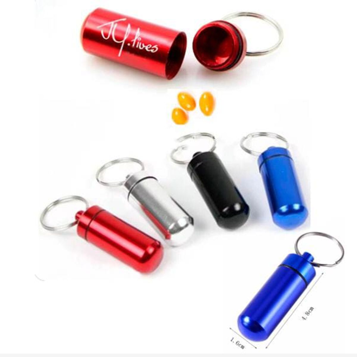 GENERICO - 1 Mini pastillero llavero