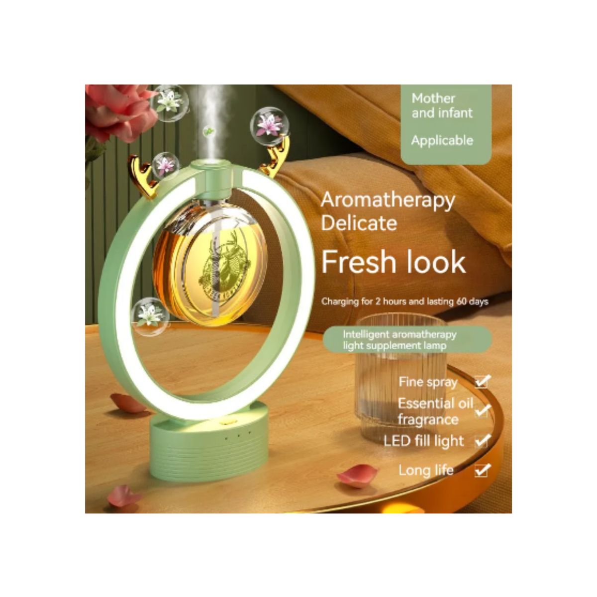 GENERICO - DIFUSOR DE AROMAS CON LUZ LED