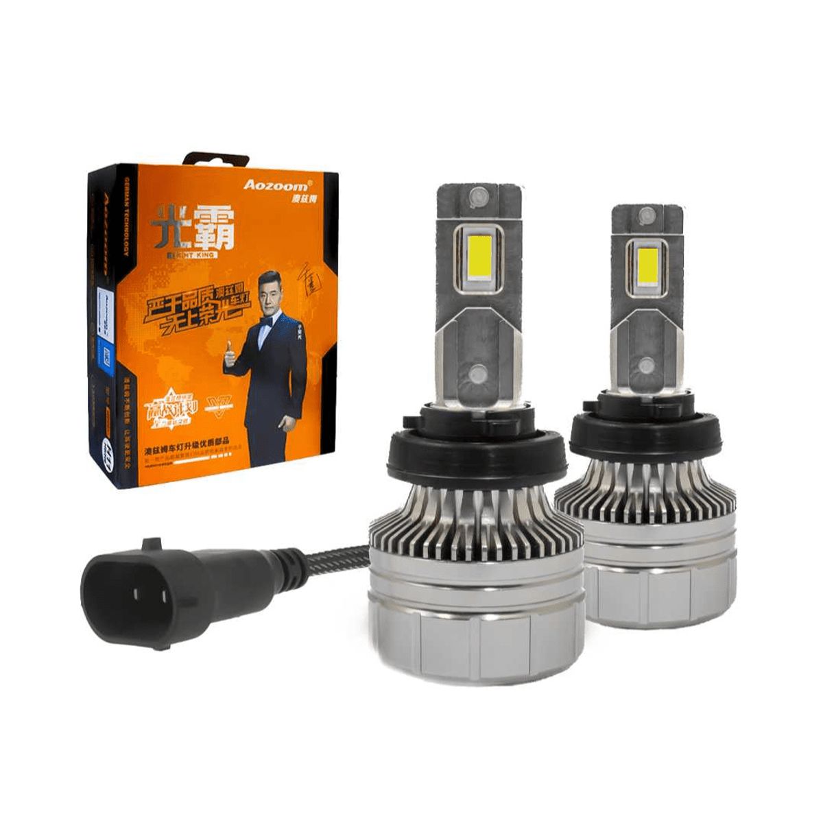 GENERICO - Focos Led Canbus H11 Luz Blanca 12000LM