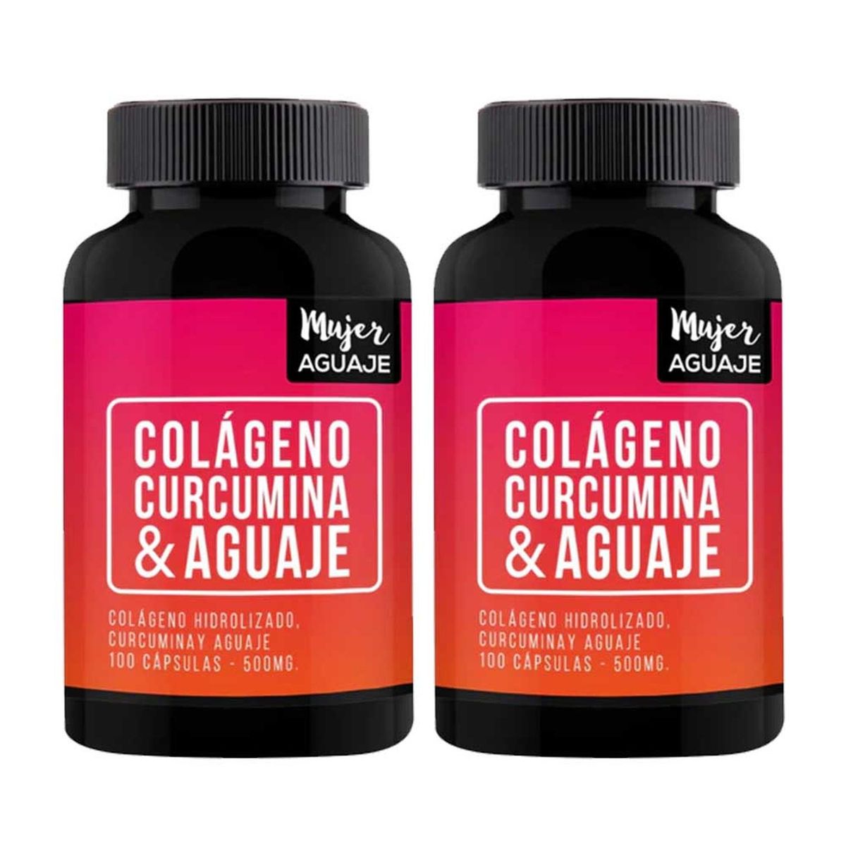 MUJER AGUAJE - Colágeno Curcumina y Aguaje 500 mg Mujer Aguaje Pack x 2