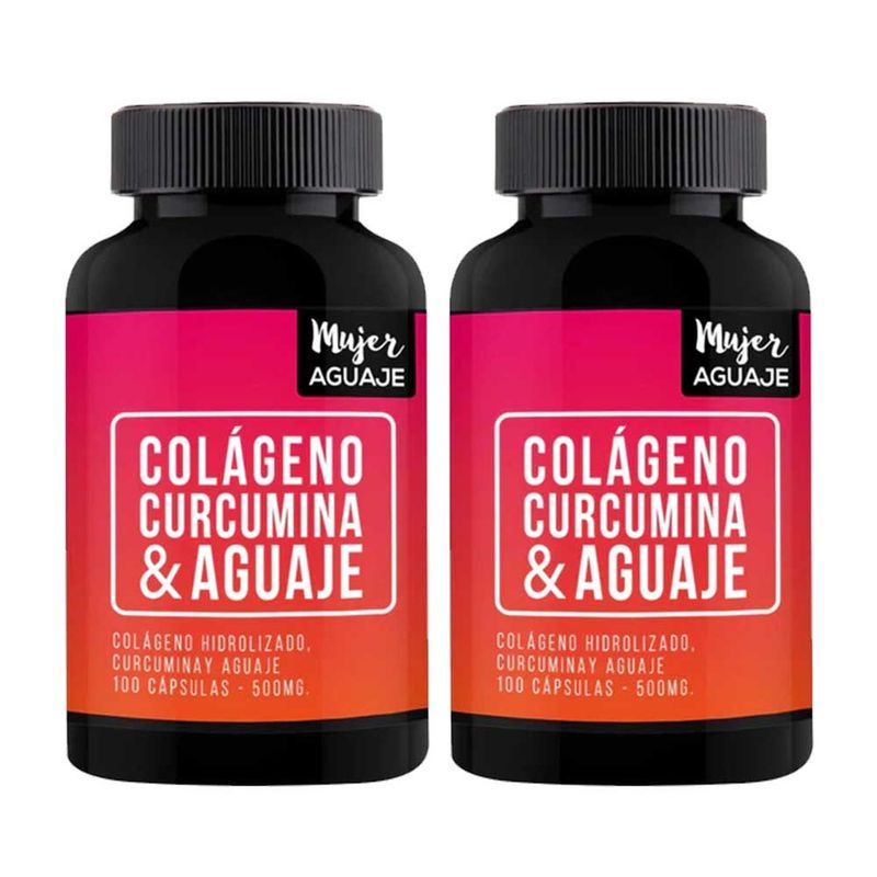 MUJER AGUAJE - Colágeno Curcumina y Aguaje 500 mg Mujer Aguaje Pack x 2