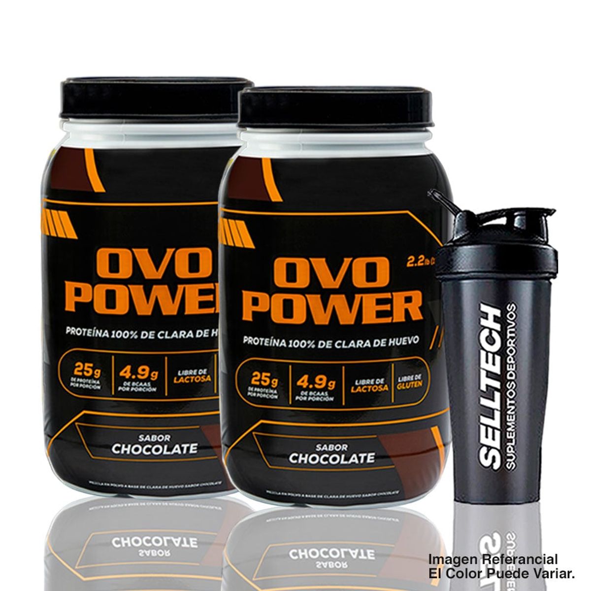 OVOPOWER - Proteína De Huevo Ovopower 1Kg Chocolate X2+Shaker+Toalla