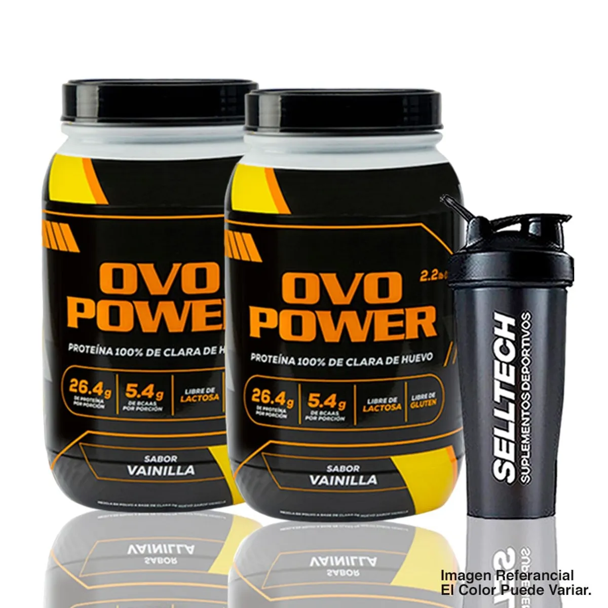 OVOPOWER - Proteína De Huevo Ovopower 1Kg Vainilla X2+Shaker+Toalla