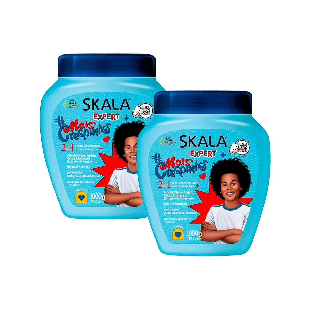 SKALA - 2 EN 1 CREMA PARA PEINAR E HIDRATANTE 1000G - SKALA 2 UNID