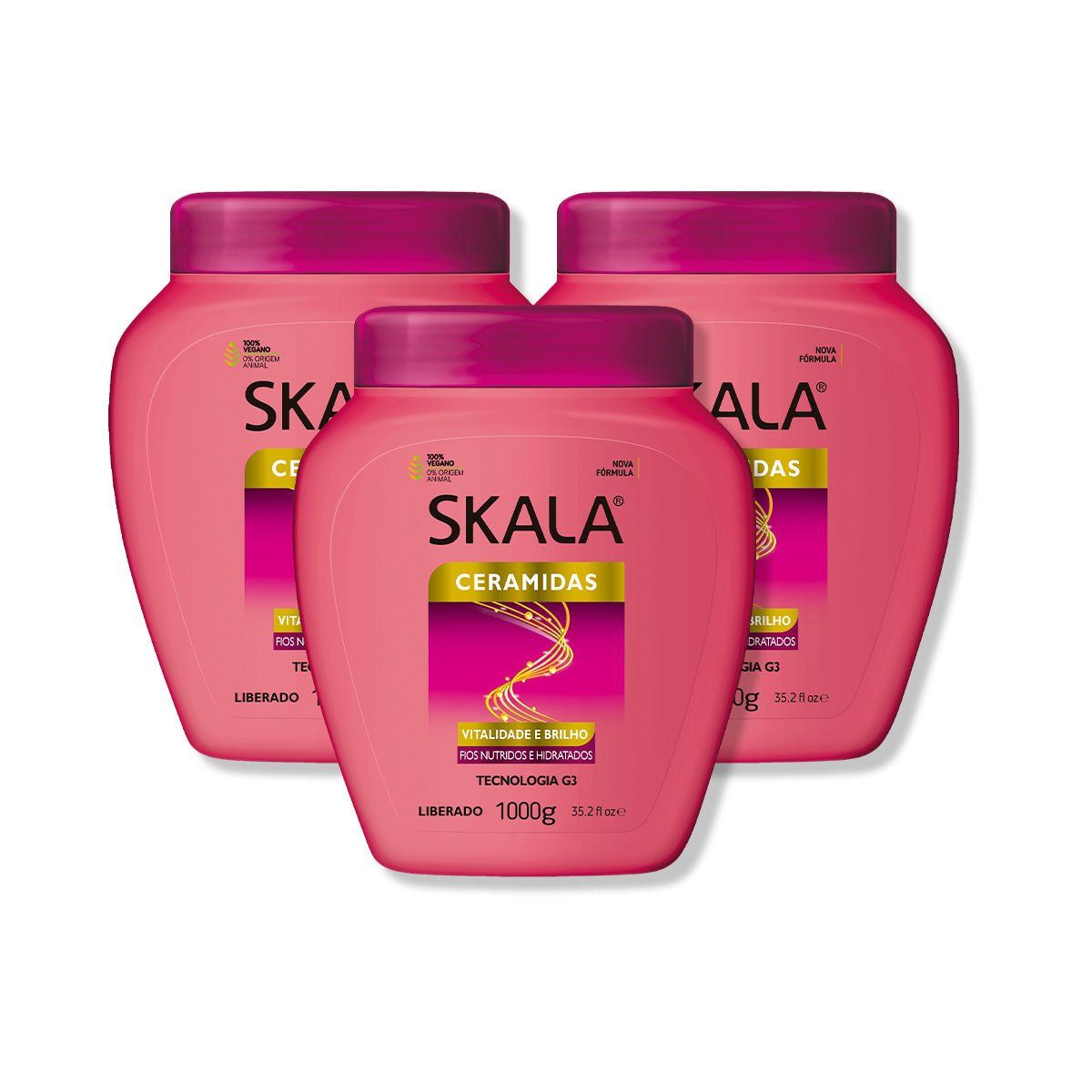 SKALA - CERAMIDAS CREMA DE TRATAMIENTO CAPILAR 1KG SKALA 3 UNID