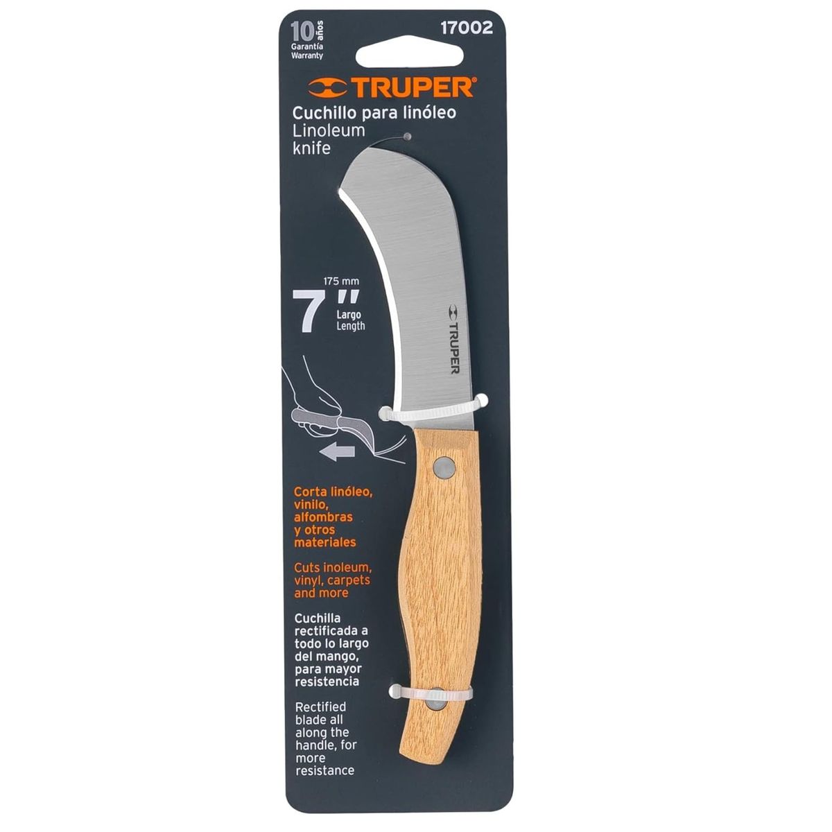 TRUPER - Cuchillo 7 para linóleo uso general Truper