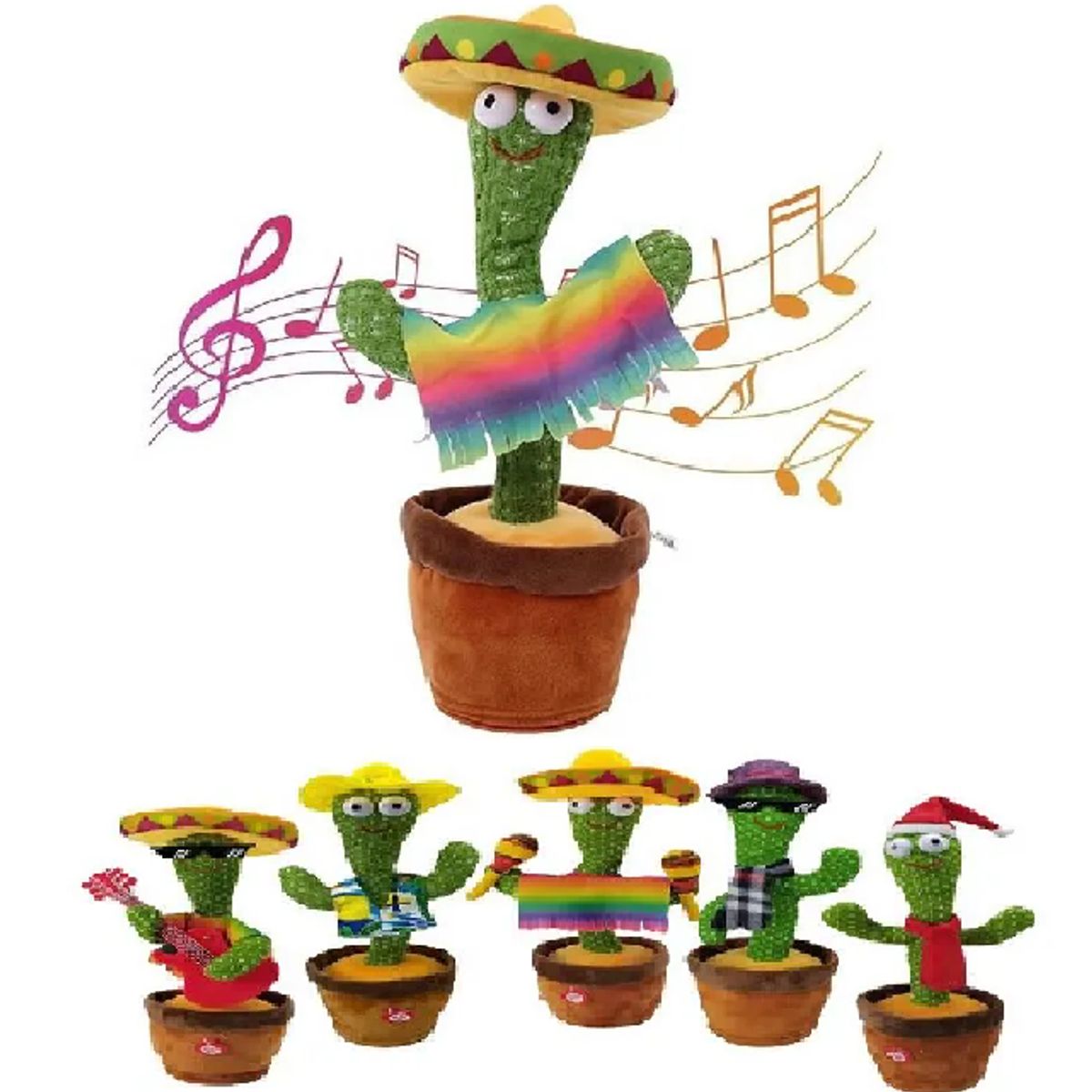 GENERICO - Juguete Cactus Bailarín Musical Imita con Ropa