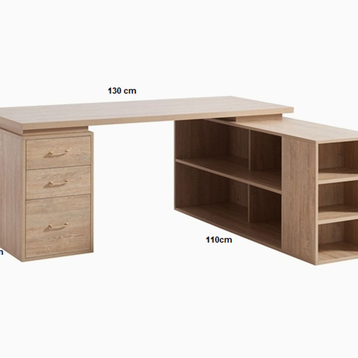 NACION MUEBLES - ESCRITORIO ELIAS COLOR DUNA NM