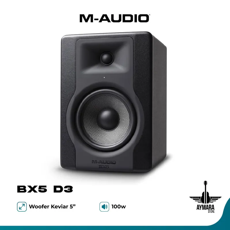 M AUDIO - M Audio BX5 D3 Monitor de Estudio Activo de 5″