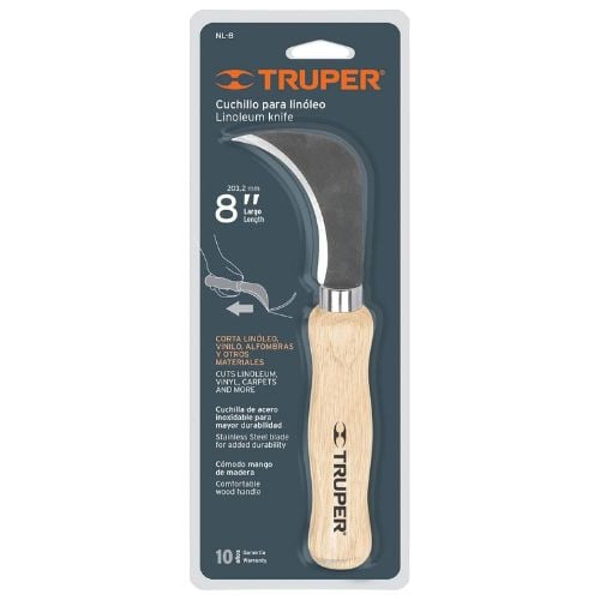 TRUPER - Cuchillo  para linóleo, pelacable uso general Trupe