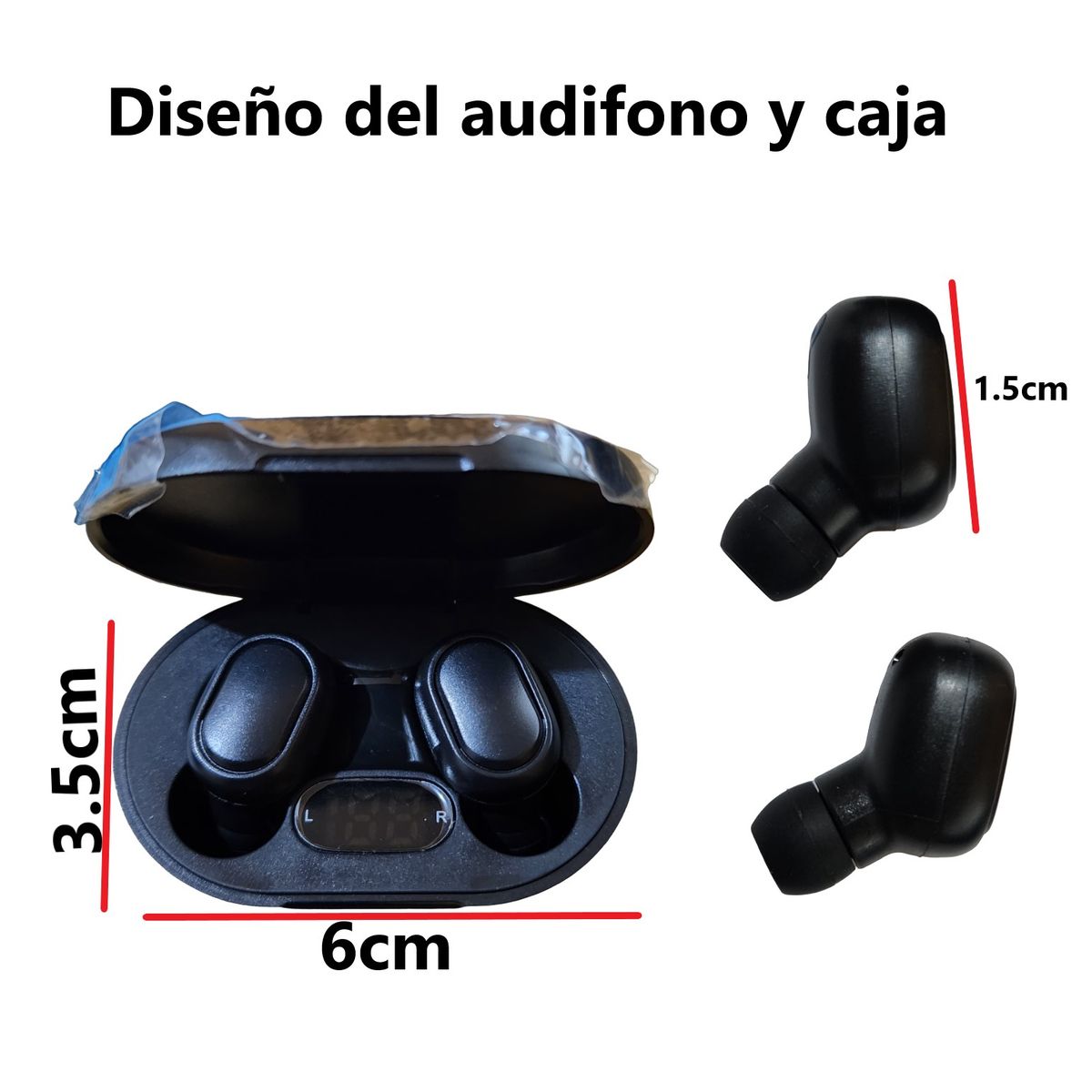 GENERICO - Audifonos v53 blueetooh TWS con pantalla LED