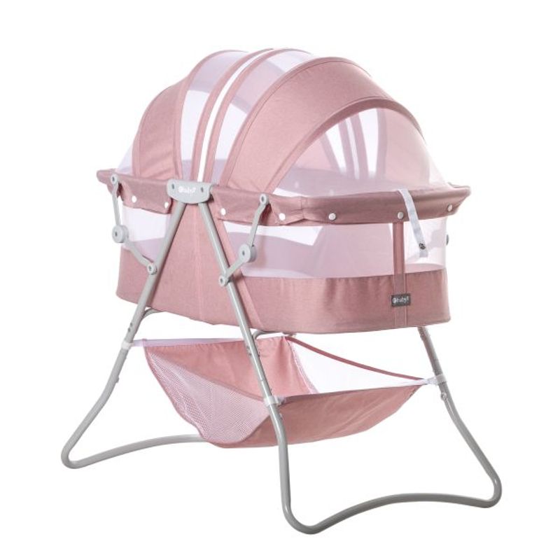 EBABY - Cuna para Bebé Plegable Portátil Ebaby DOLLY Rosado