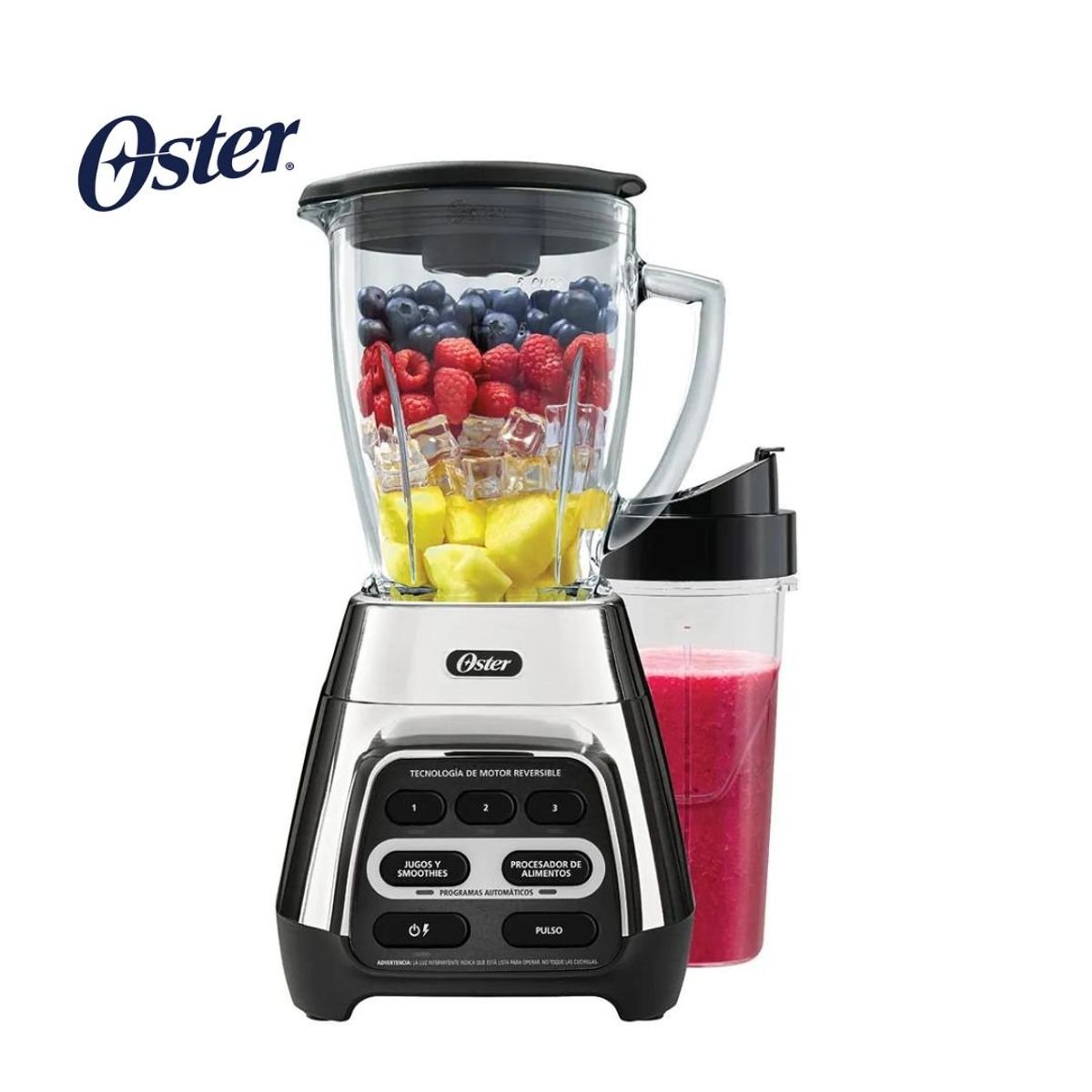 OSTER - Licuadora Reversible Oster BLSTPYG1311NBG con vaso Blend N Go