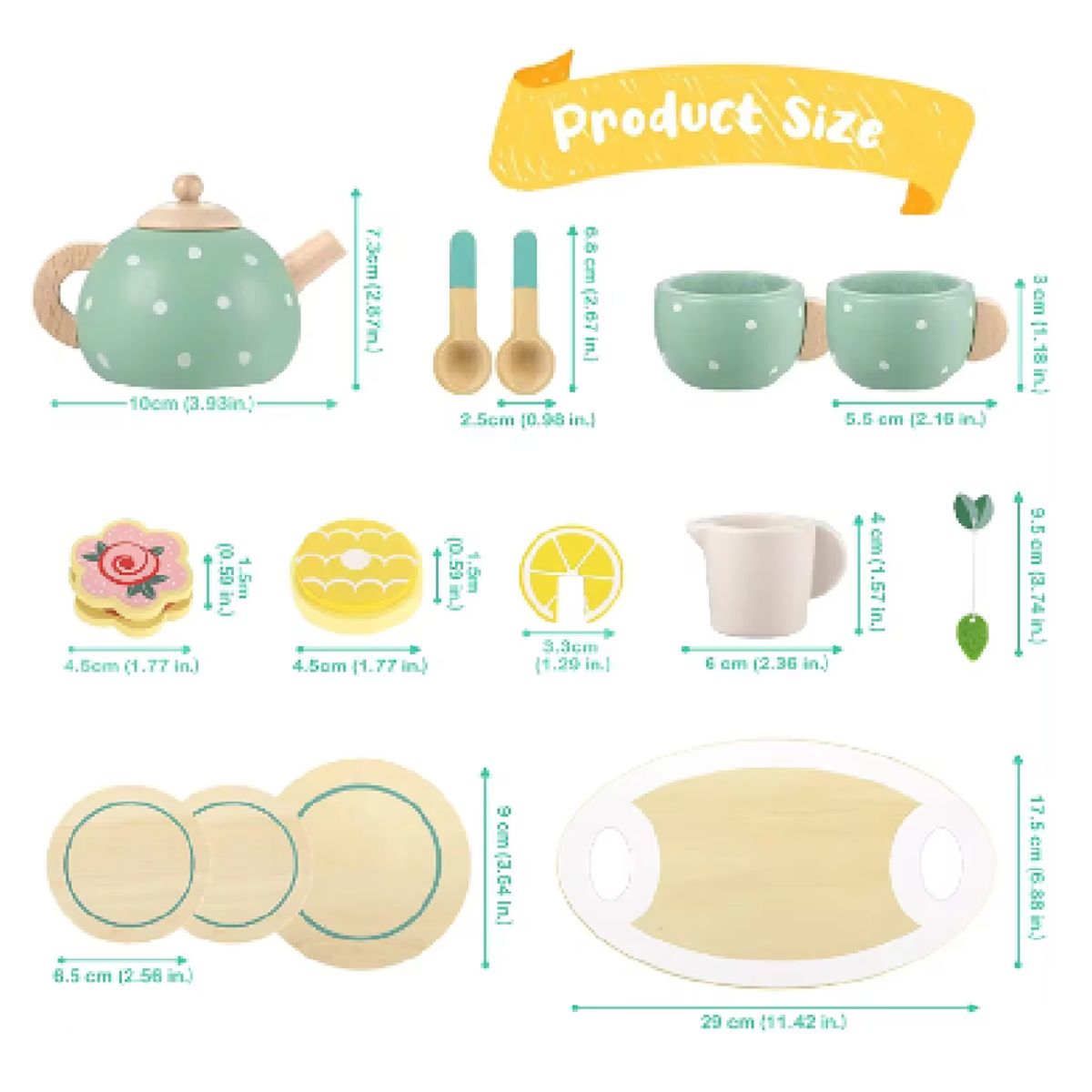 GENERICO - DIVERTIDO JUEGO DE TÉ PARA NIÑAS