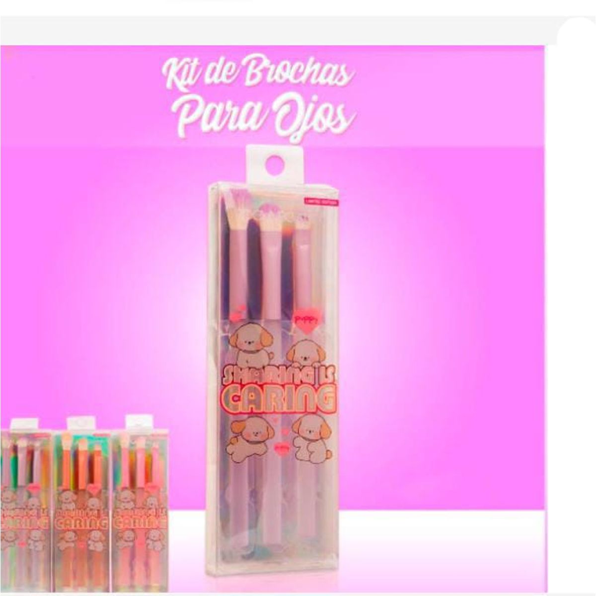 GENERICO - Set de 3 brochas para ojos