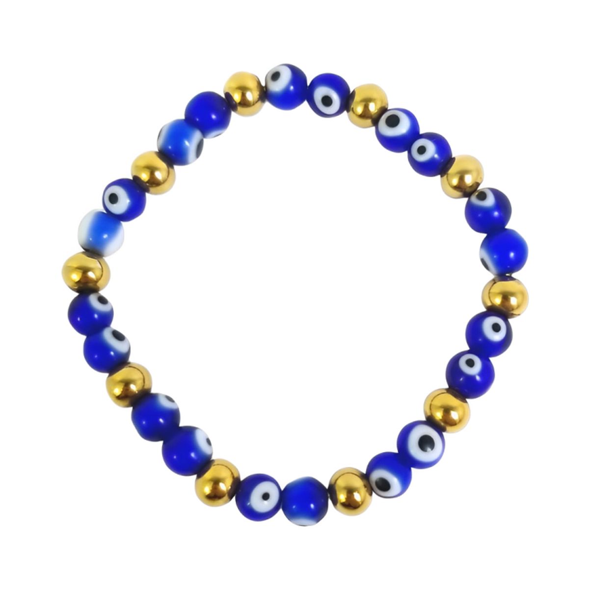 GENERICO - Pulsera Mujer Ojo Turco Protector Azul Joya Regalo Acero