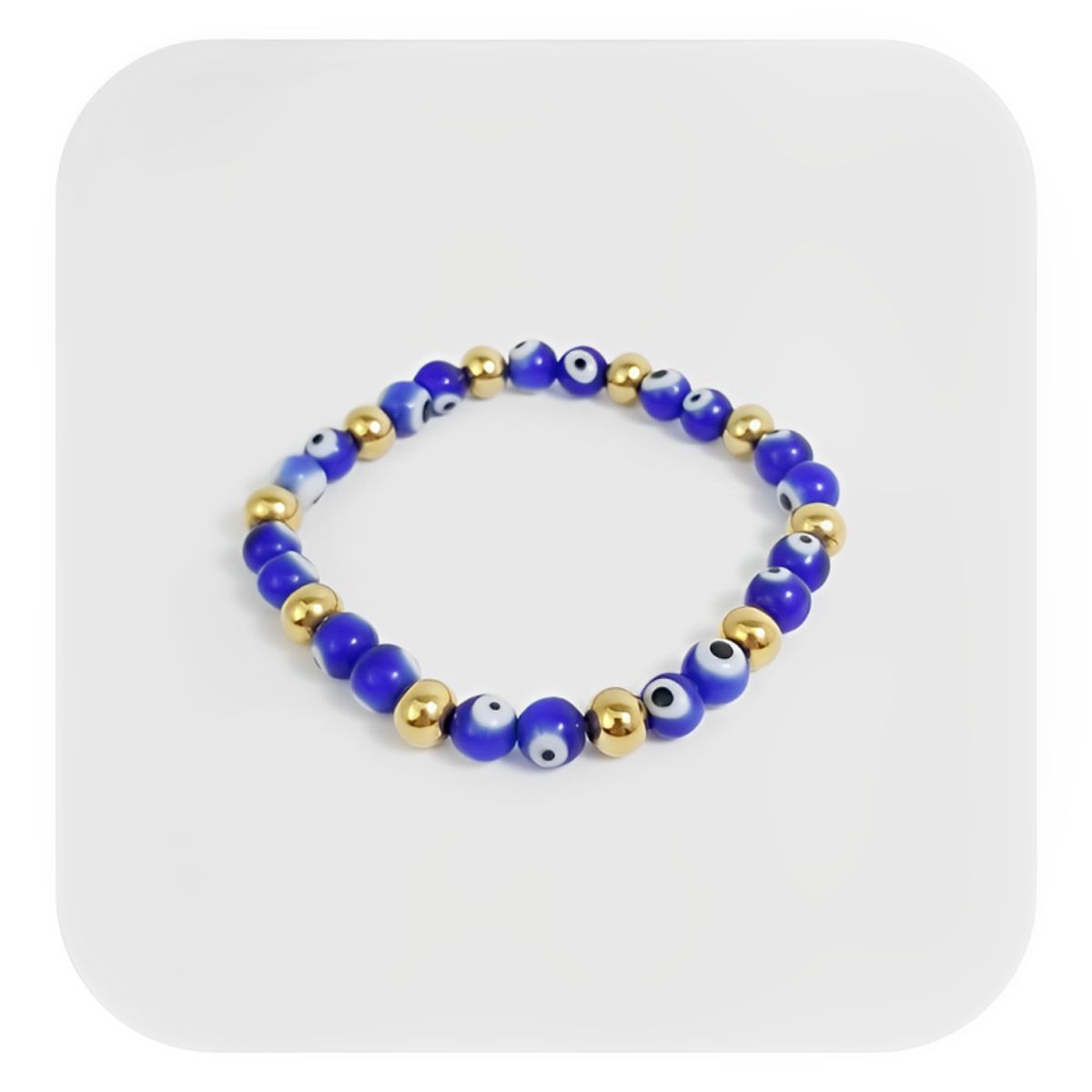 GENERICO - Pulsera Mujer Ojo Turco Protector Azul Joya Regalo Acero
