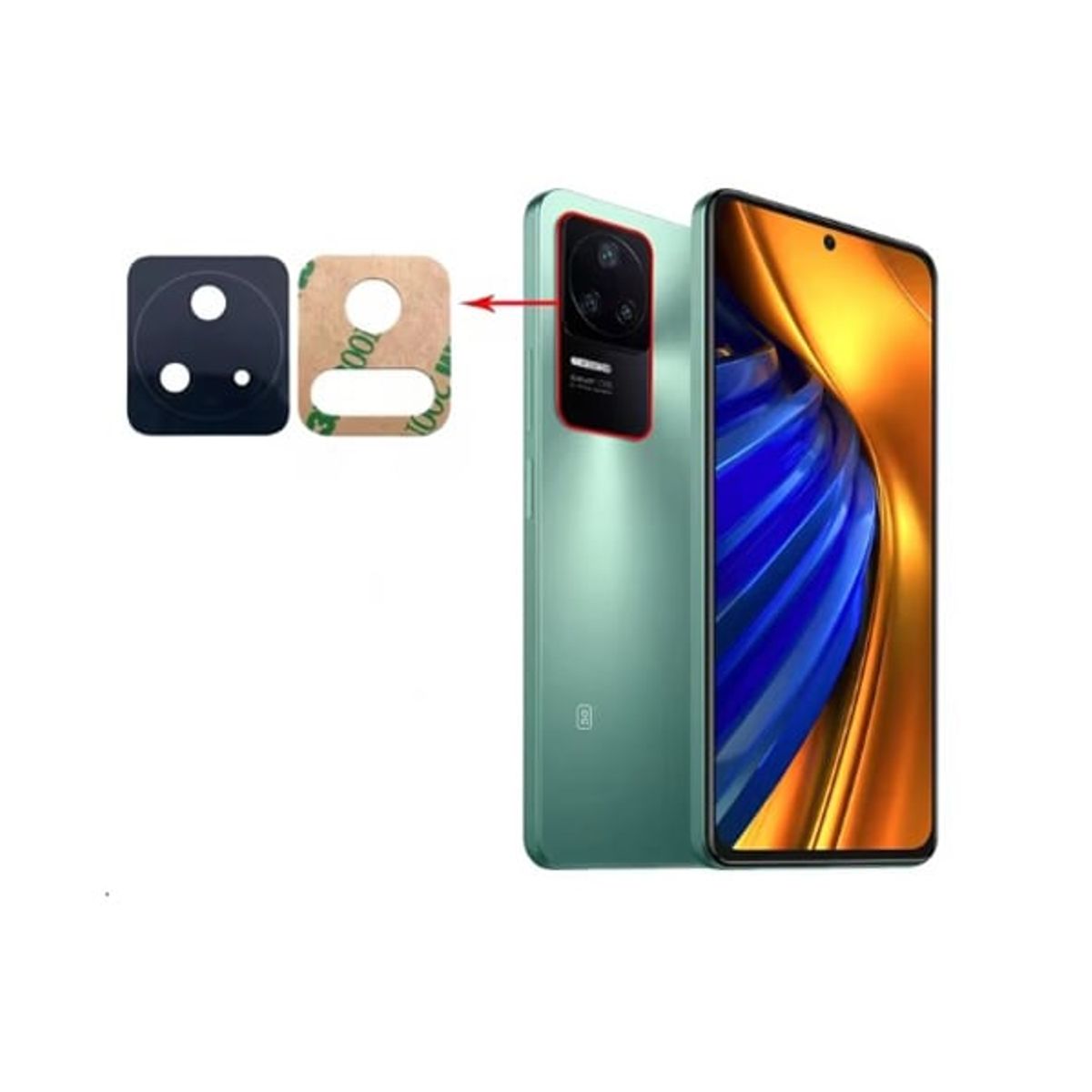 GENERICO - Repuesto lente Vidrio de cámara Pocophone F4