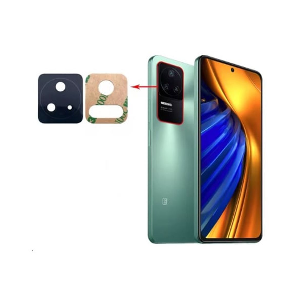 GENERICO - Repuesto lente Vidrio de cámara Pocophone F4