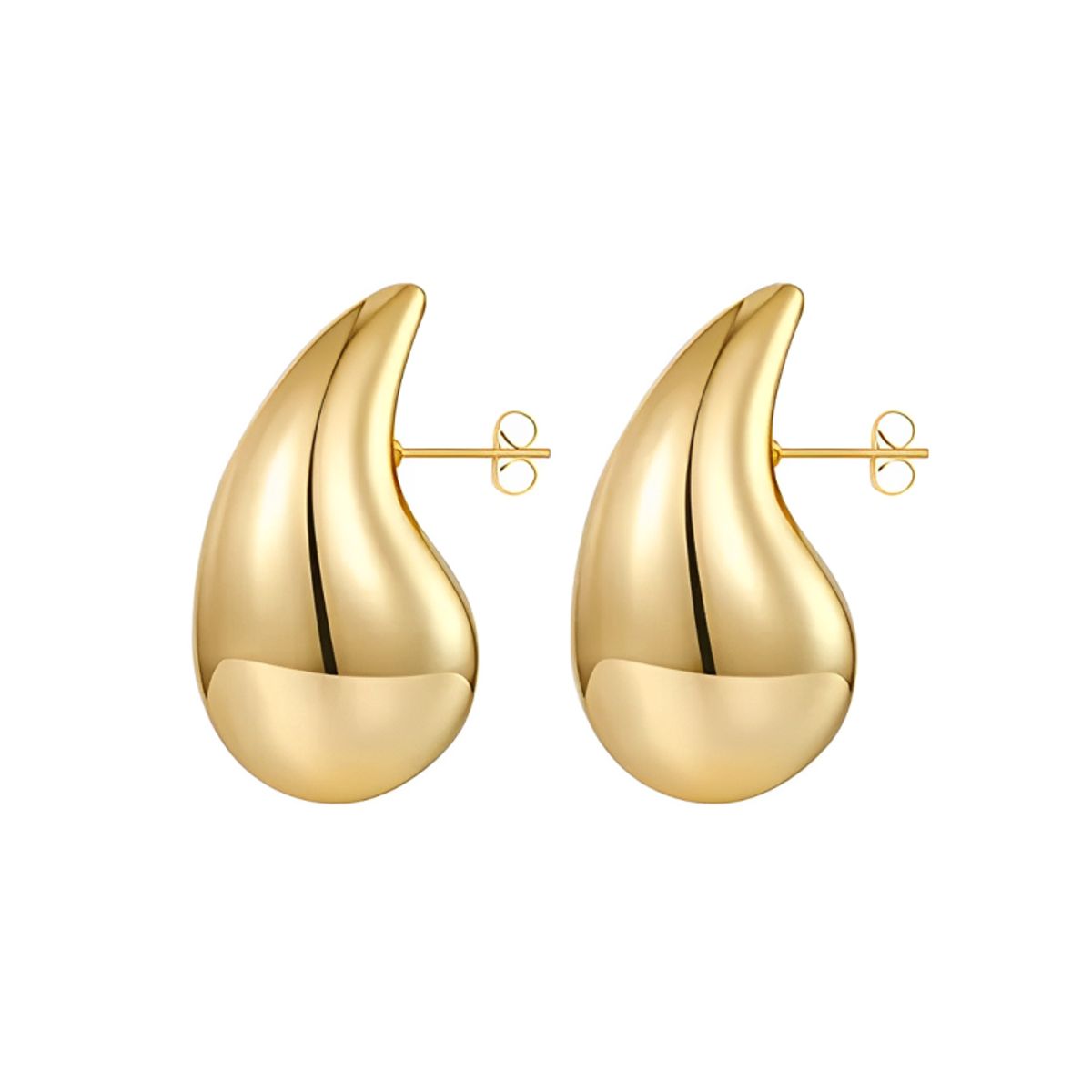 GENERICO - Aretes Mujer Gota Trendy Joya Regalo Acero Dorado
