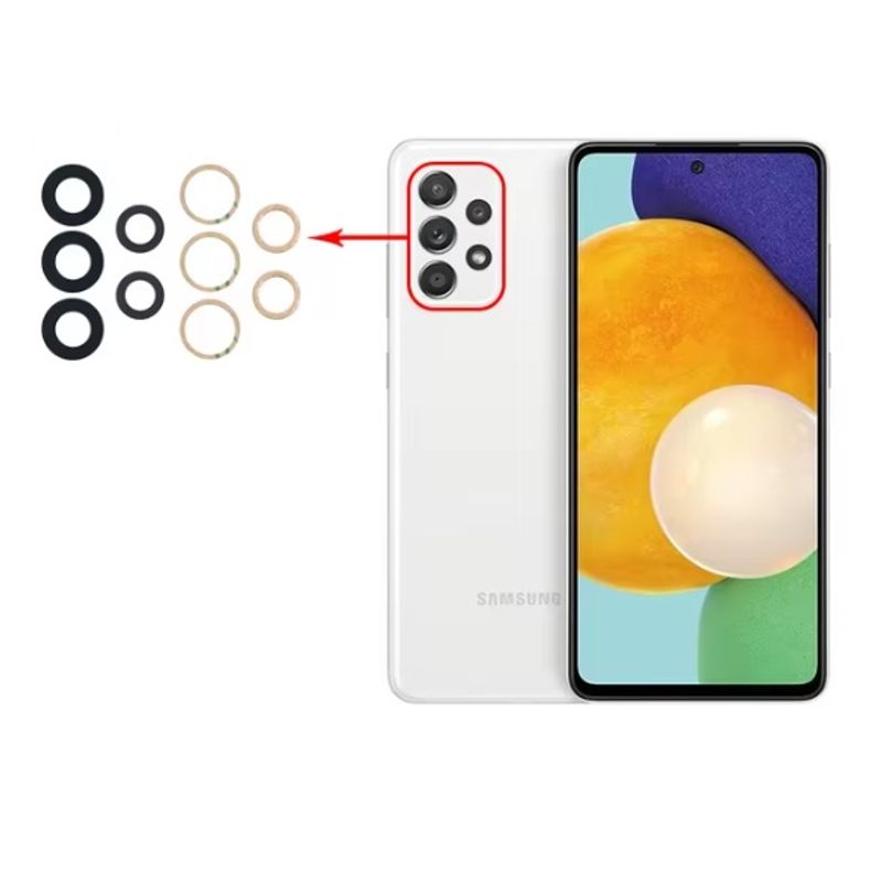 GENERICO - Repuesto lente Vidrio de cámara Samsung A52