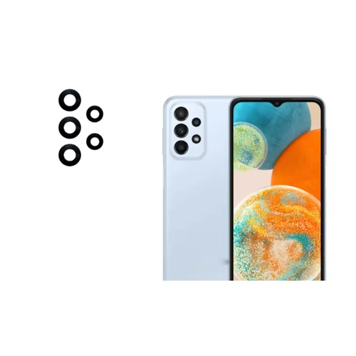 GENERICO - Repuesto lente Vidrio de cámara Samsung A23