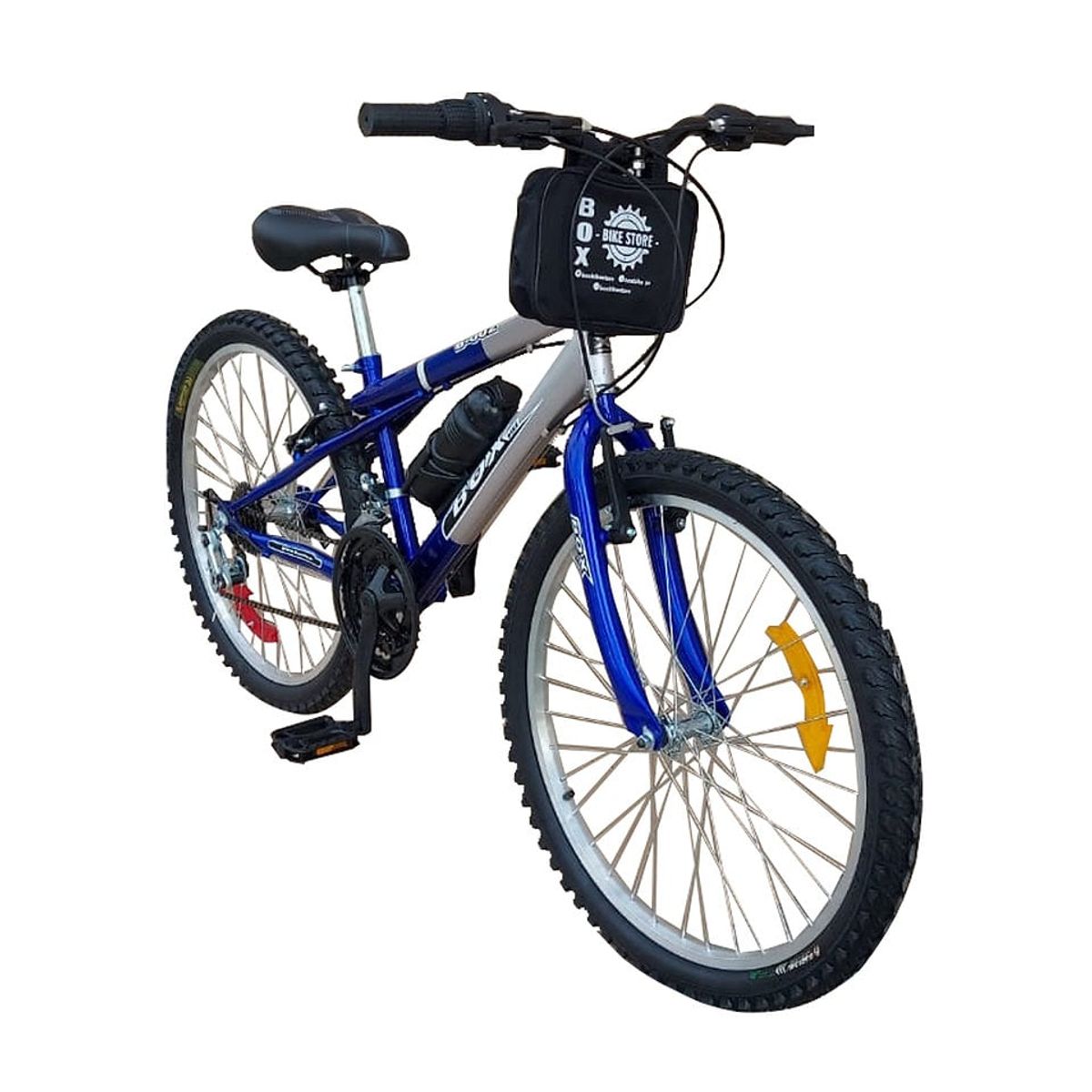 BOX BIKE - Bicicleta Box MTB Aro 24 - Azul con Gris