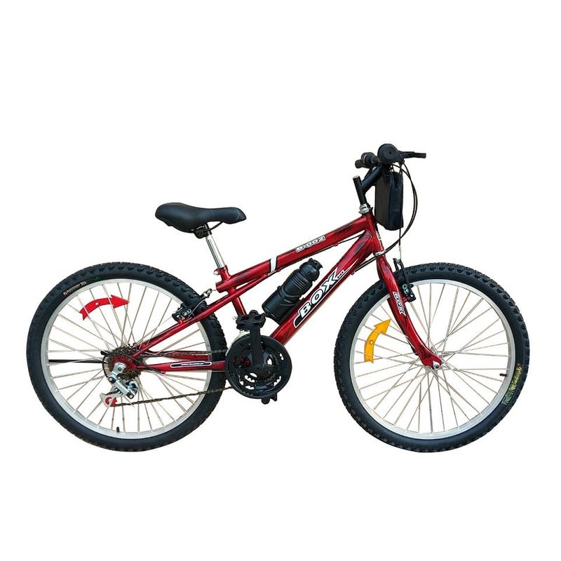 BOX BIKE - Bicicleta Box MTB Aro 24 - Rojo