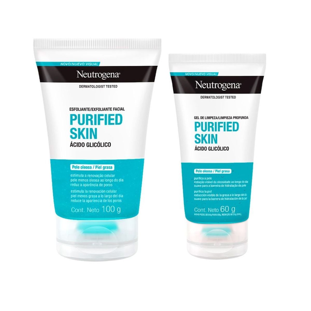 NEUTROGENA - Neutrogena Purified Skin Duo Gel Limpiador + Exfoliante