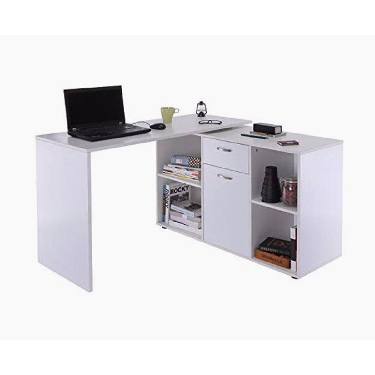 NACION MUEBLES - ESCRITORIO MARTIN COLOR BLANCO NM