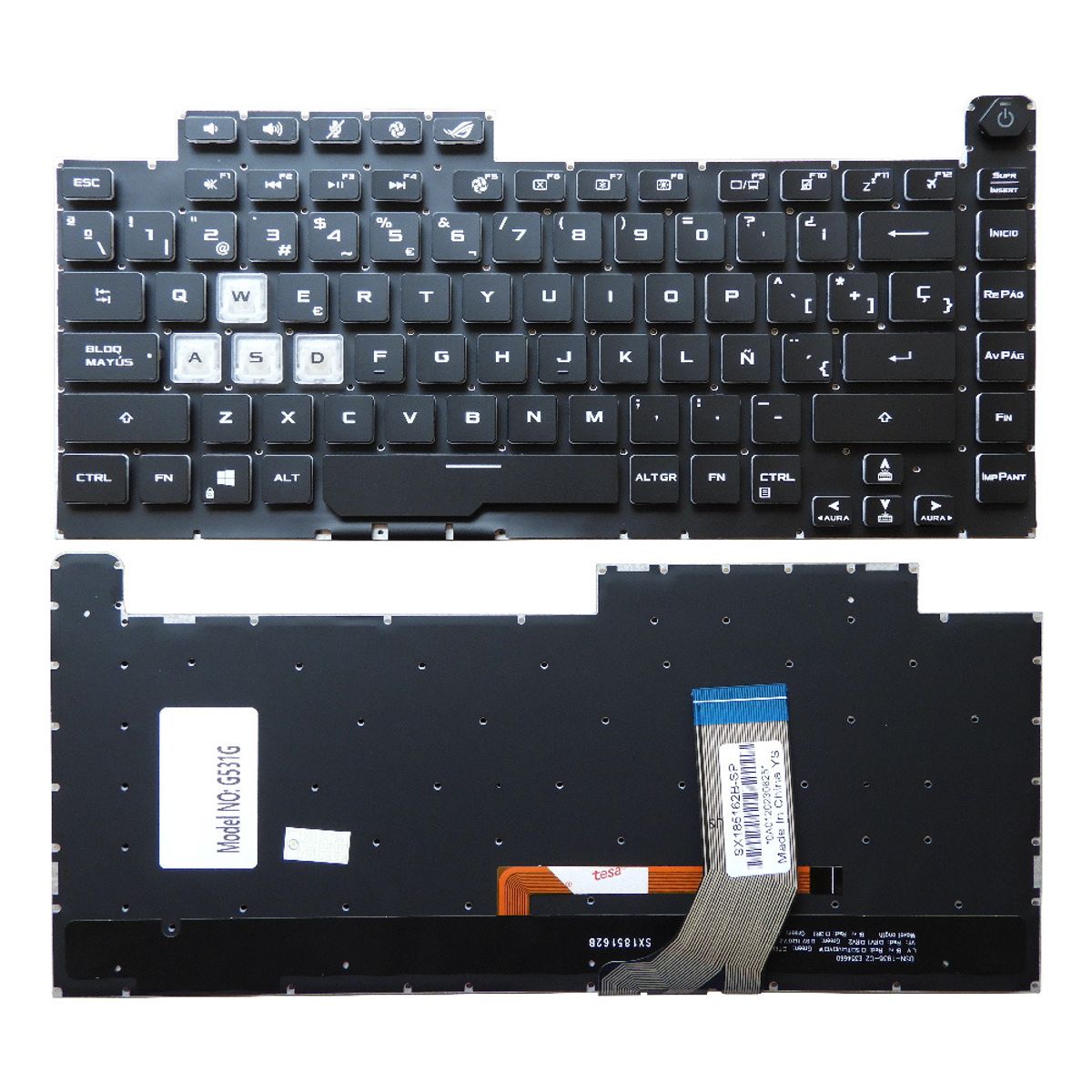 GENERICO - TECLADO PARA ASUS G531G G512 ILUMINADO