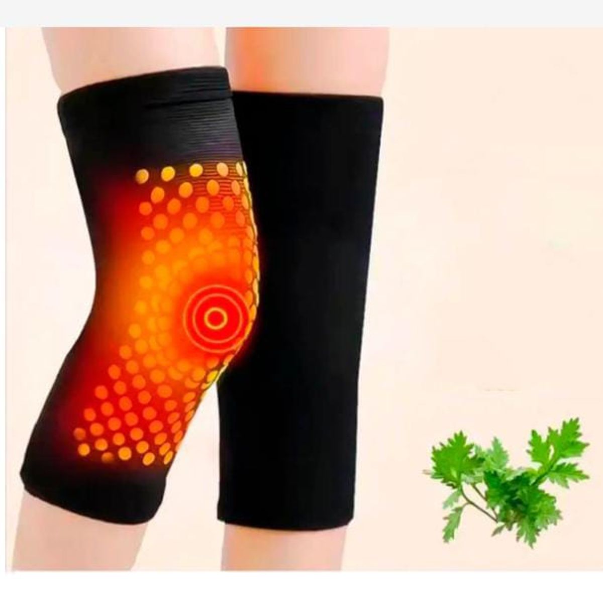 GENERICO - 1 par de Rodilleras autocalentables , frias, gel