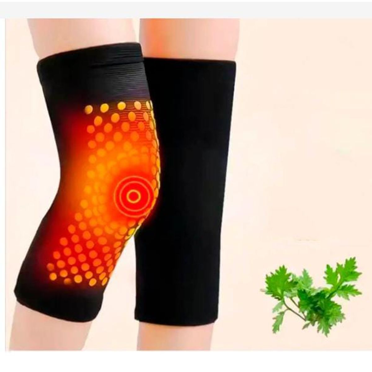 GENERICO - 1 par de Rodilleras autocalentables , frias, gel