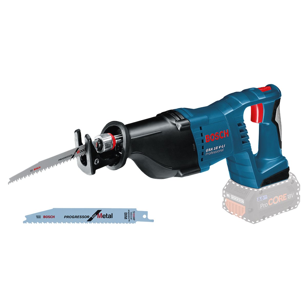 BOSCH - Sierra Sable Inalámbrica 18V Bosch Gsa 18v-li Sin Bateria