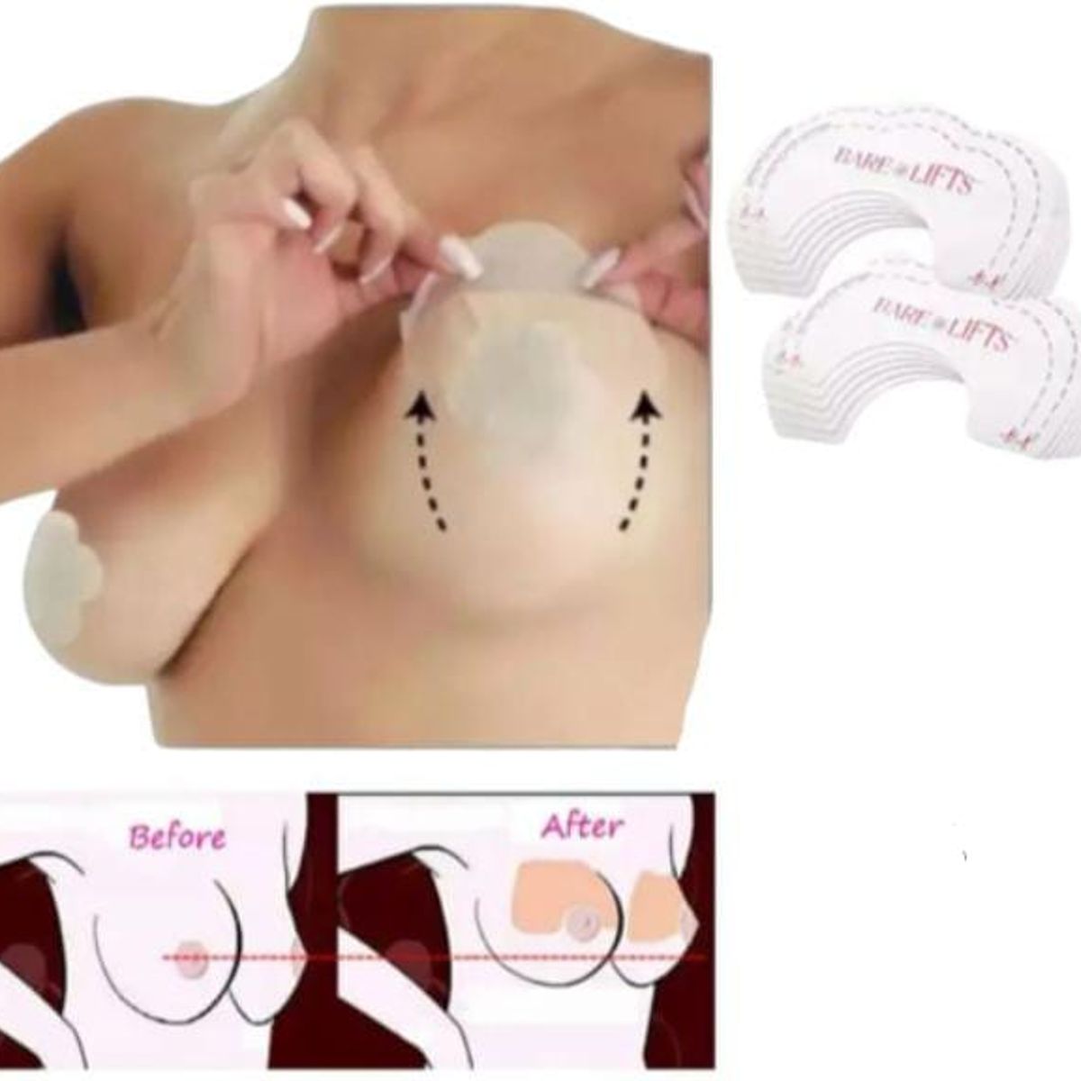 GENERICO - Parche Levanta Senos al Instante Caja X 10