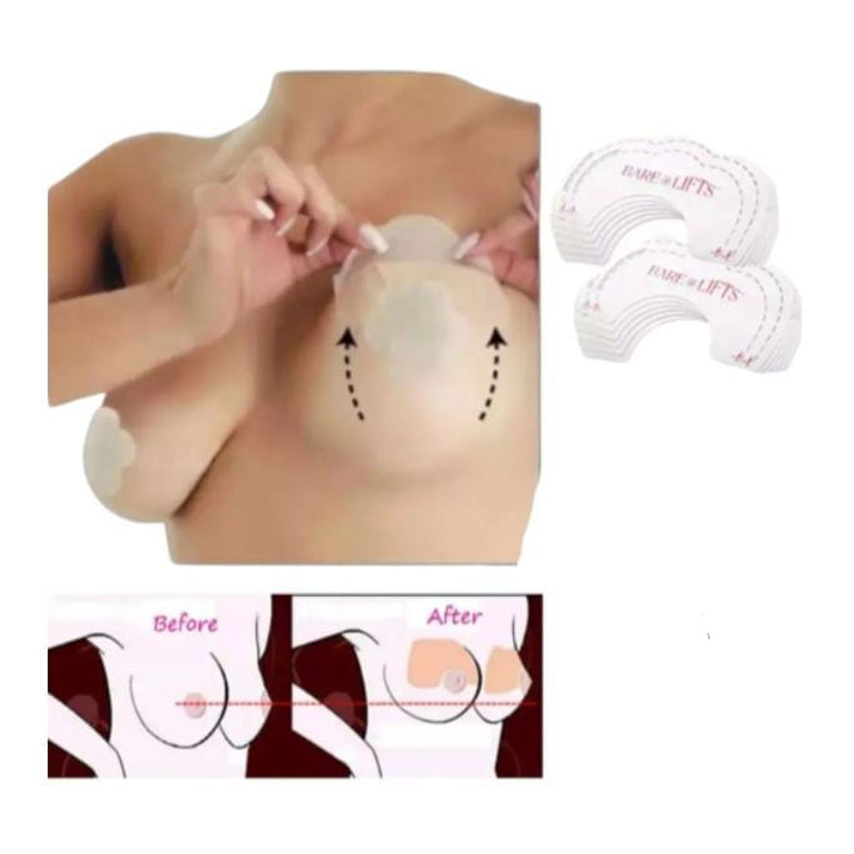 GENERICO - Parche Levanta Senos al Instante Caja X 10