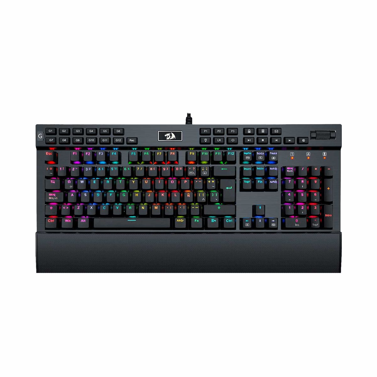 REDRAGON - Teclado Gamer Redragon Yama K550 Spanish-Sps Purple Switch Black