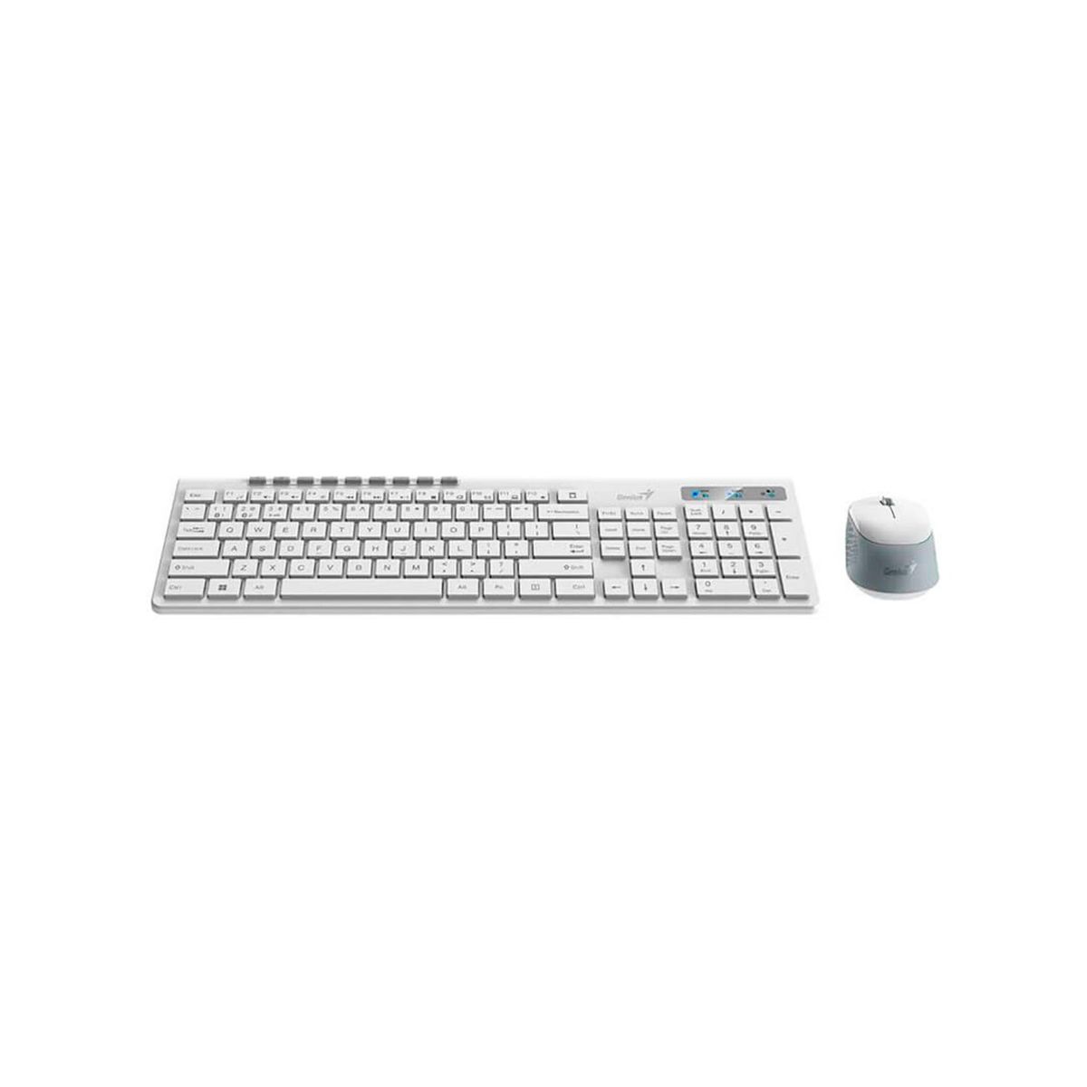 GENIUS - Teclado Genius+Mouse Slimstar 8230 Wireless Bluetooth Multimedia White