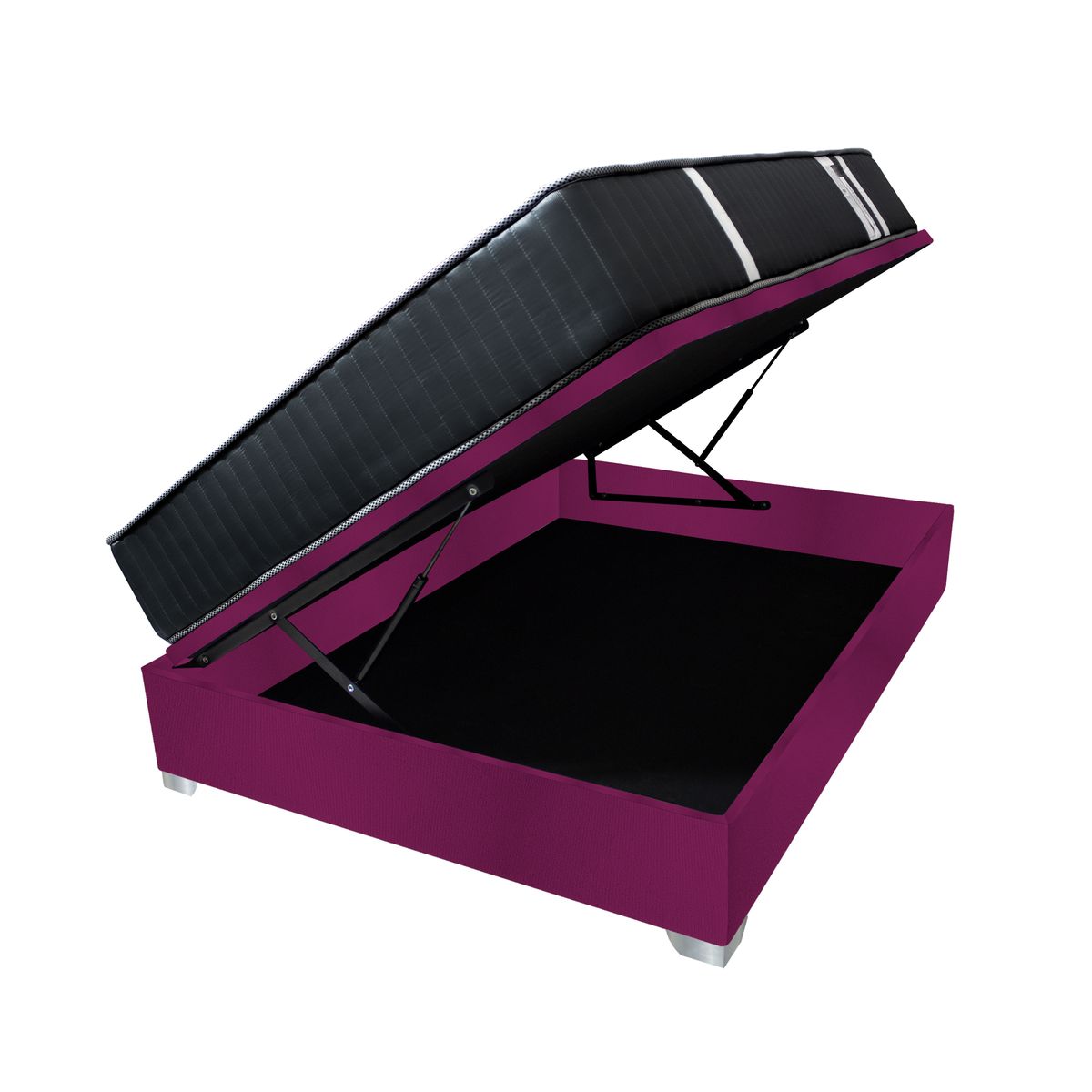 BARAKA HOME - Cama Box Espacio Trento Dual Rest 1.5 plz - Purpura