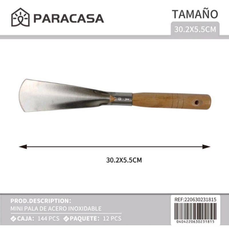 GENERICO - MINI PALA DE  ACERO INOXIDABLES  PARACASAMAX