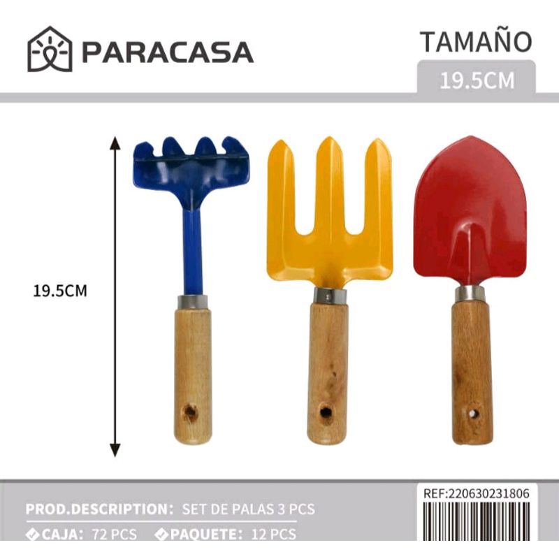 GENERICO - SET  3 PALA MINI PARACASAMAX